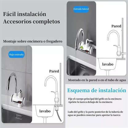llave Calentador de Agua para Lavaplatos