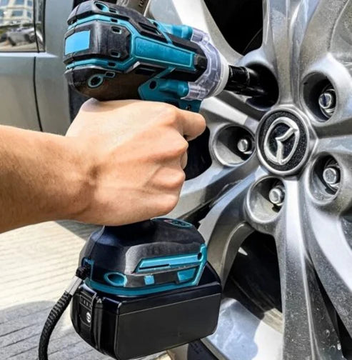 TALADRO DE IMPACTO CON 2 Baterías de 98V + Accesorios Tasbel