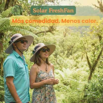 Sombrero Solar FreshFan – Ventilación Inteligente + Frescura Continua Todo el Día