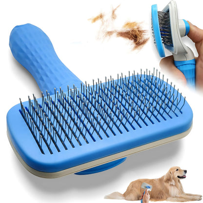 Cepillo Para Perros Y Gatos Con Expulsador De Pelo