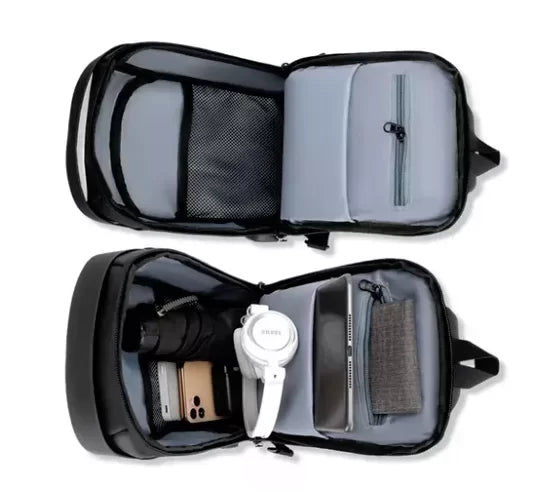 BOLSO IMPERMEABLE CON PUERTO USB y SEGURO ANTIRROBO (TSA)