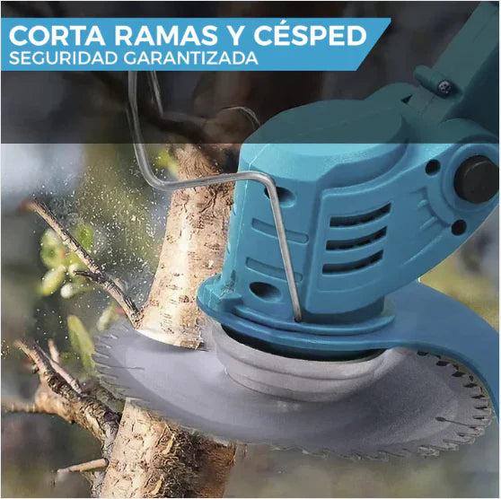 Cortadora Pasto Inalámbrica Tasbel™ con 2 Batería Litio 98V🎁