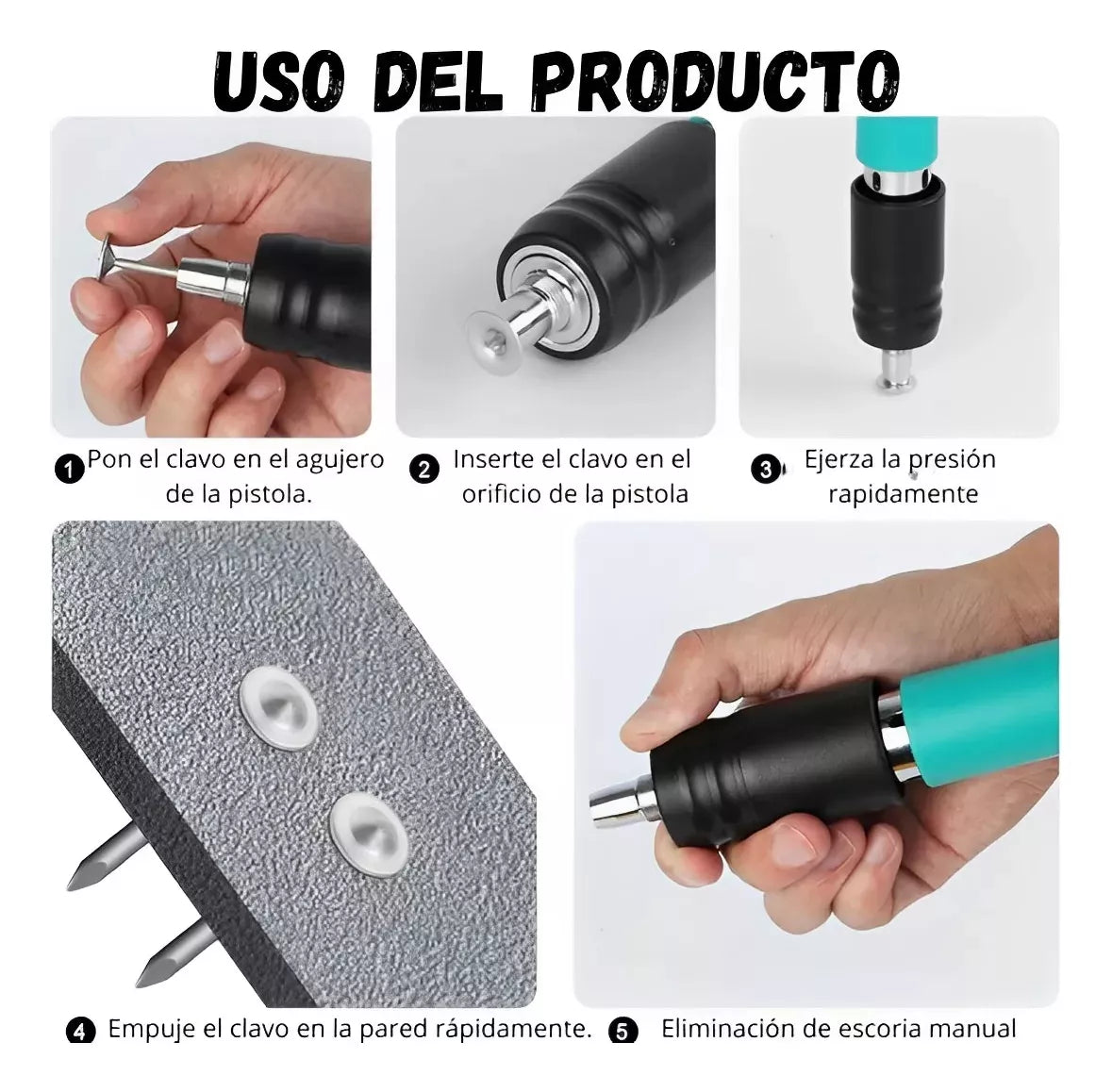PISTOLA DE CLAVOS MANUAL