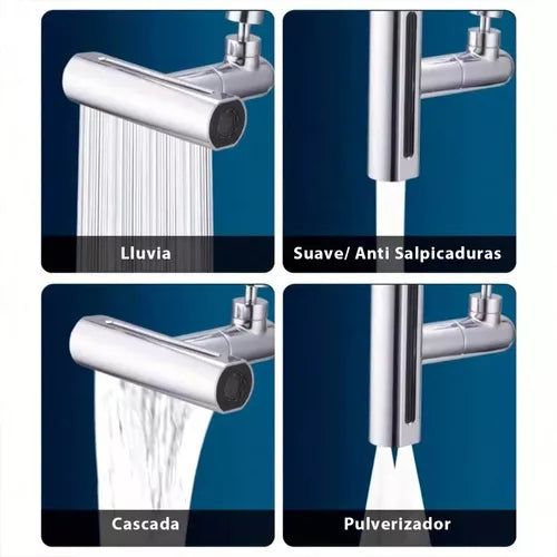 ADAPTADOR PARA GRIFO 360 ° 4 EN 1⭐
