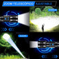 Linterna Táctica Led Brillante De 12000 Lm Recargable Tipo-c