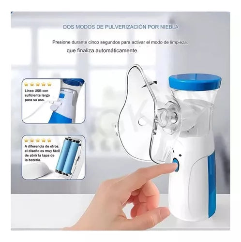 Nebulizador portátil recargable