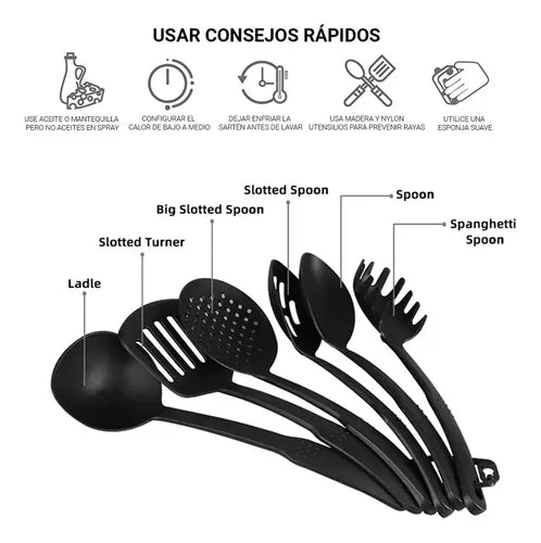 Juego De Ollas Cocina Antiadherente Set De 14 Piezas