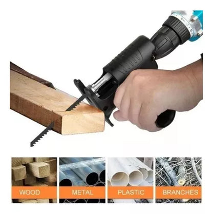 Pack de Adaptadores Para Taladro ! Cortador de Metal + Sierra Electrica+ Accesorio