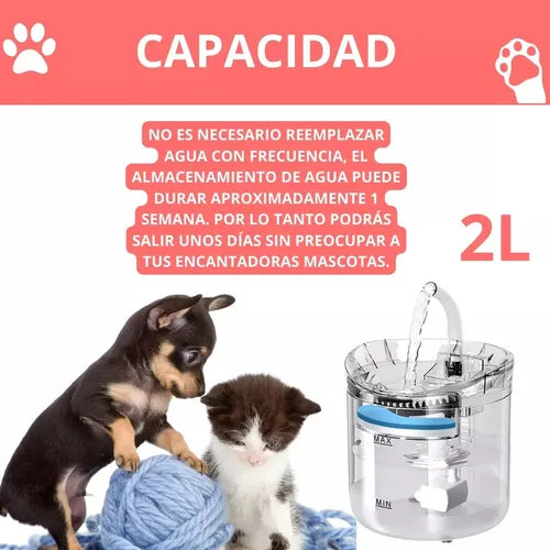 bebedero de agua para mascotas