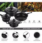 Juego De Ollas Cocina Antiadherente Set De 14 Piezas