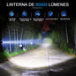 Linterna Táctica Led Brillante De 12000 Lm Recargable Tipo-c
