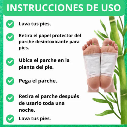 Parches Desintoxicantes Para pies Kinoki