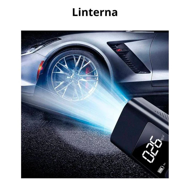 compresor de aire portatil con luz led