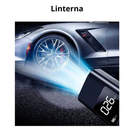 compresor de aire portatil con luz led