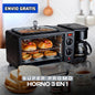 Horno Multifuncional Eléctrico 3en1 Sarten Cafetera & Horno