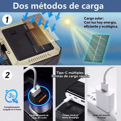 Linterna led solar portatil+Kit de Herrmientas.