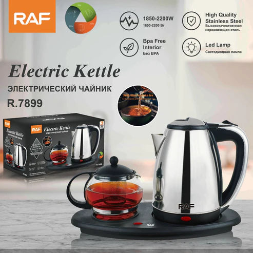 KIT HERVIDOR + CAFETERA RCA TEA & COFFE TRAY