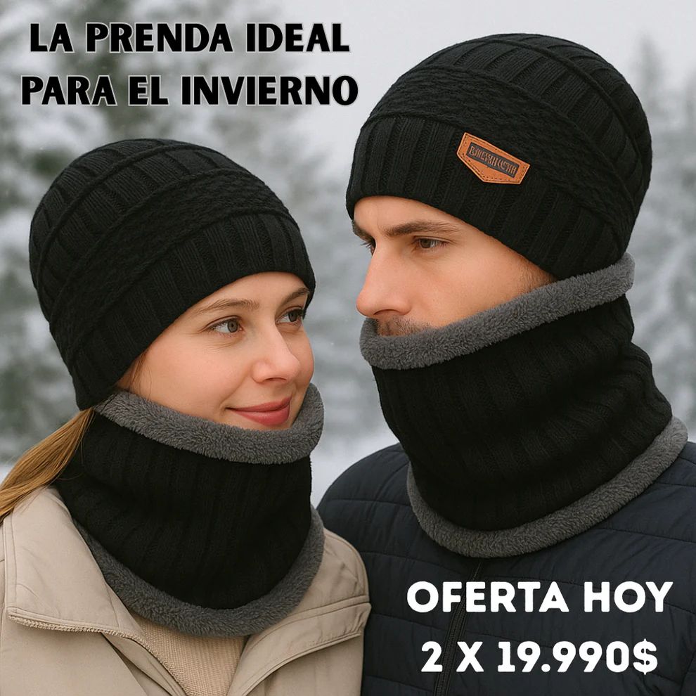 Gorro de invierno unisex con proteccion en el cuello OFERTA EXCLUSIVA 2X1 😱😱