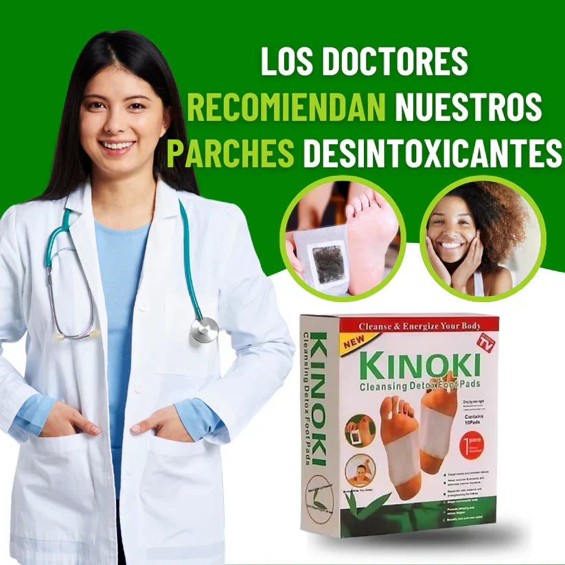 Parches Desintoxicantes Para pies Kinoki