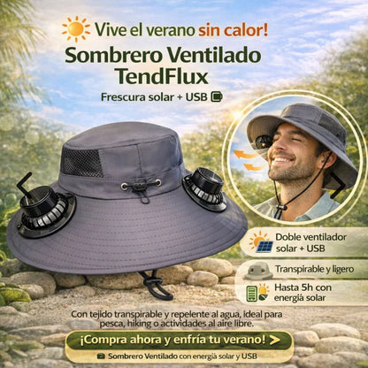 Sombrero Solar FreshFan – Ventilación Inteligente + Frescura Continua Todo el Día