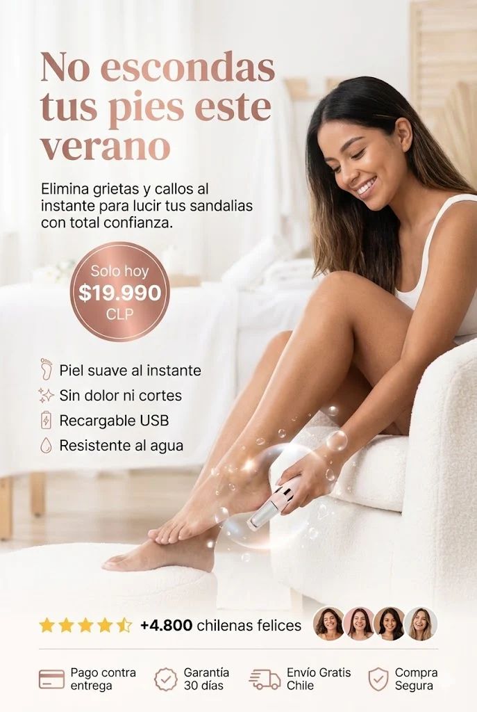 REMOVEDOR ELECTRICO DE CALLOS PARA PIES RECARGABLE