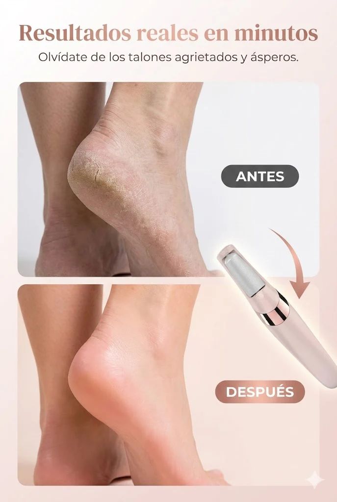 REMOVEDOR ELECTRICO DE CALLOS PARA PIES RECARGABLE