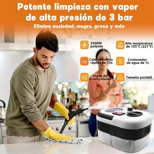 Limpiador De Vapor Presurizado De Alta Temperatura 2800w