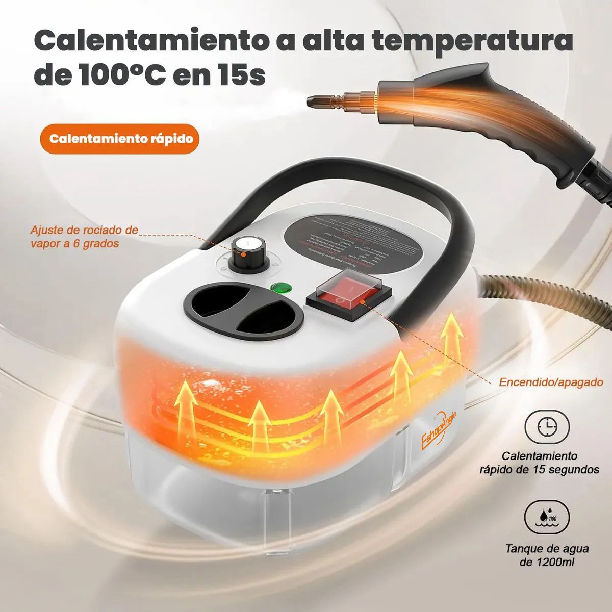 Limpiador De Vapor Presurizado De Alta Temperatura 2800w