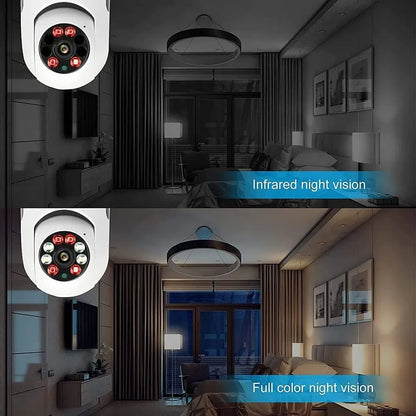 FOCO CAMARA CON GIRO DE 360° LA MAS COMPLETA CON SENSOR DE MOVIENTO Y SISTEMA DE ALARMA ADICIONAL! 🔥🔥
