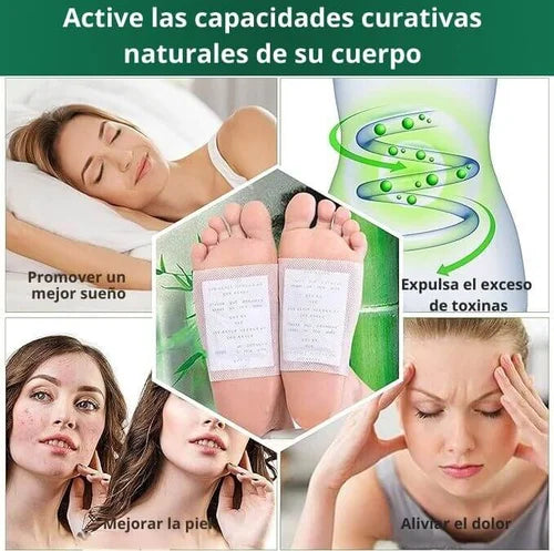 Parches Desintoxicantes Para pies Kinoki