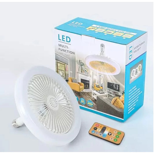 Ampolleta 3 en 1: Ventilador, Luz LED y Control Remoto + ENVIO GRATIS 🎁 Y PAGA EN 🏠